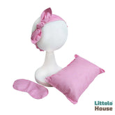 Baby Pajama Party Theme Accessories Sleeping Pillow ,Eye Mask & Headband SR092 | NB | Pink